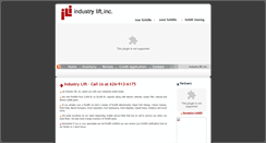 Desktop Screenshot of industrylift.com
